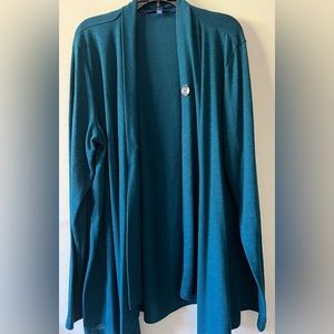 Teal blue Sonoma cardigan sweater.